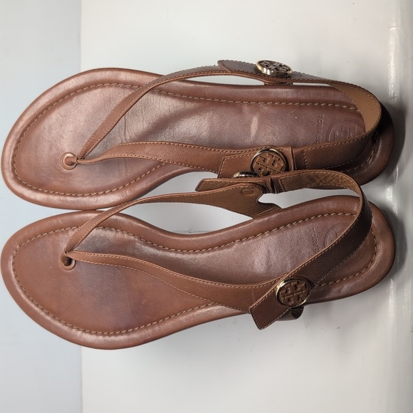 Tory Burch Minnie travel flat thong/ slingback sandals womans size 10.5 - Picture 14 of 15